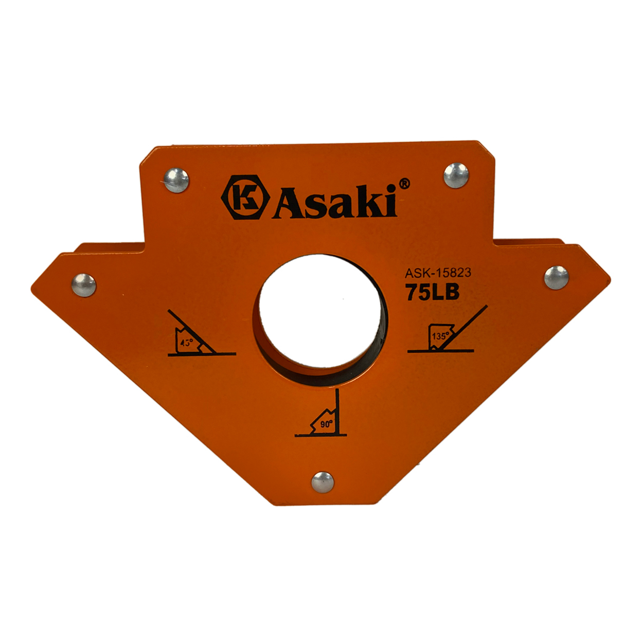 Escuadra magnética para soldar 75 lb 45 90 135 Grupo Kamasa