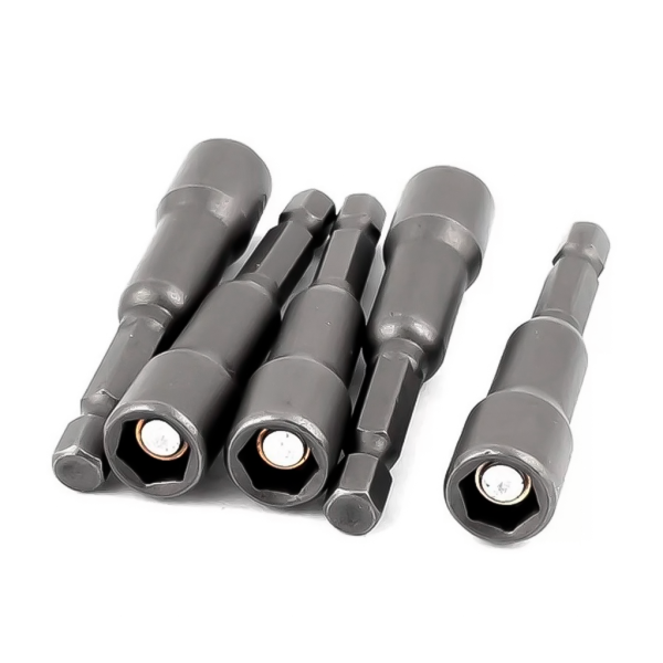 Juego de puntas de dados magneticos (1/4,5/16,3/8,7/16,1/2")x65mm 5PZS