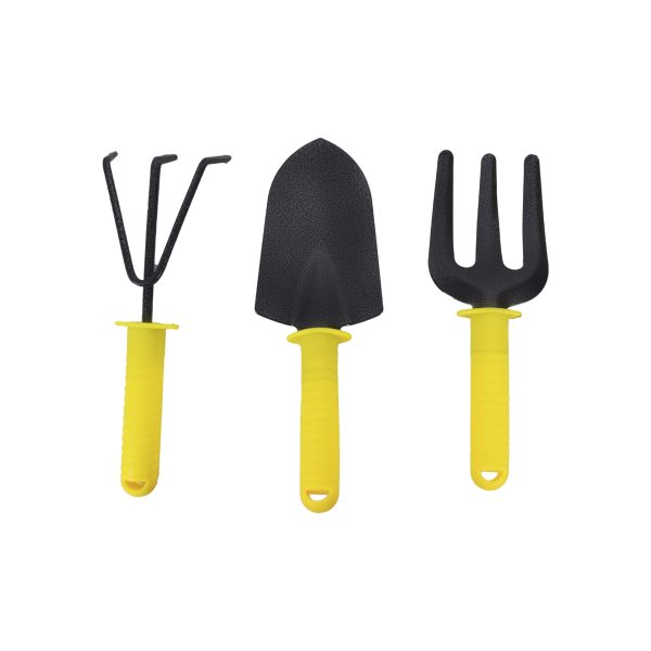 Juego de herramientas para jardin 3 PZS (pala, trinche, rastrillo)