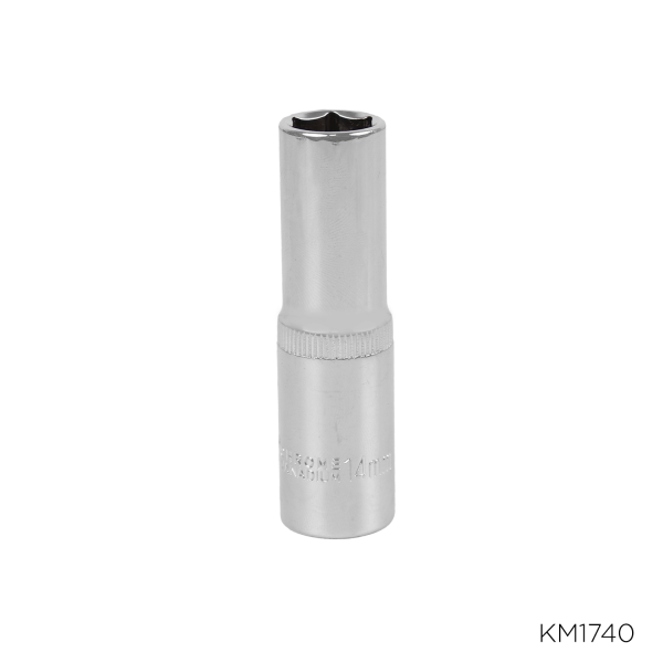 Dados largo cromado CRV 1/2"DR. 14mm