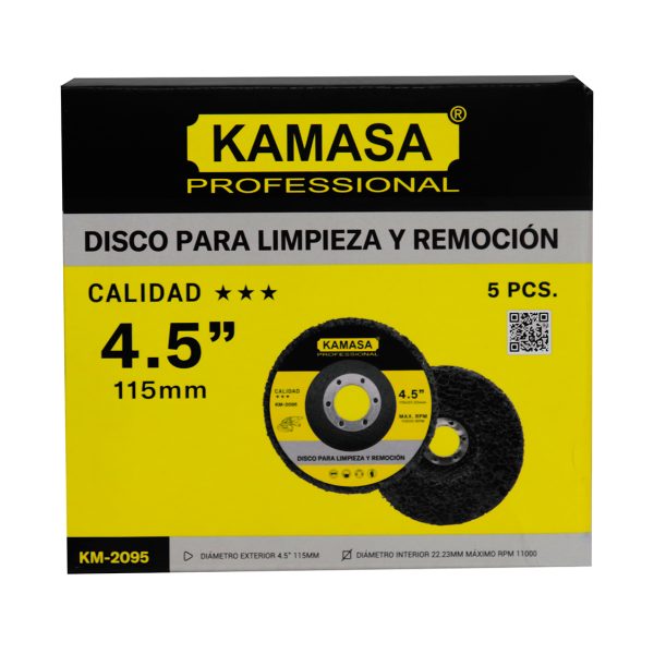 Disco para limpieza y remocion negro 4.5"  KAMASA *** - Imagen 3