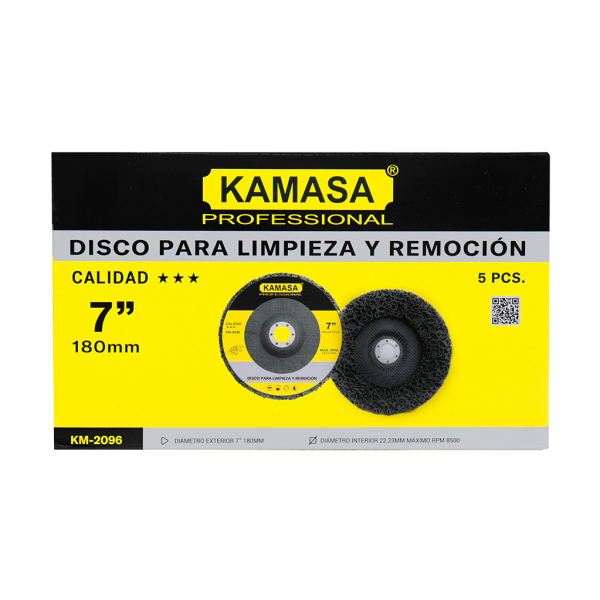 Disco para limpieza y remocion negro 7" KAMASA *** - Imagen 2