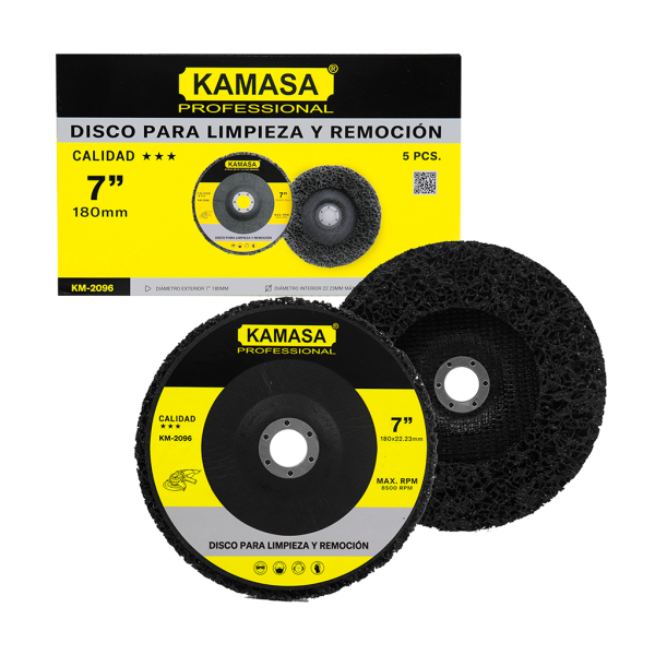 Disco para limpieza y remocion negro 7" KAMASA *** - Imagen 5