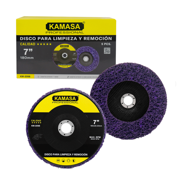 Disco para limpieza y remocion violeta 7" KAMASA ***** - Imagen 3