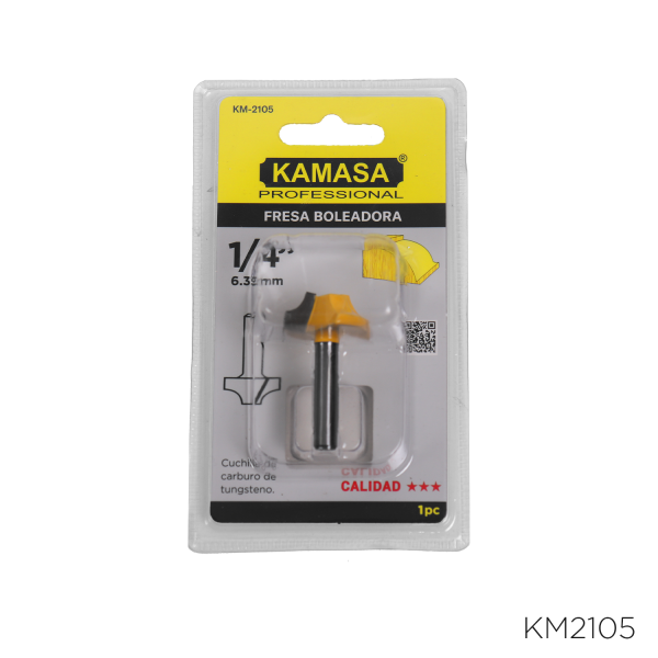 Fresa boleadora 1/4"x1" KAMASA *** - Imagen 2