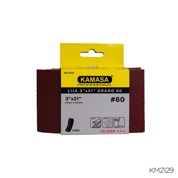 Lija de banda 3"x21" P60 /2PCS KAMASA***