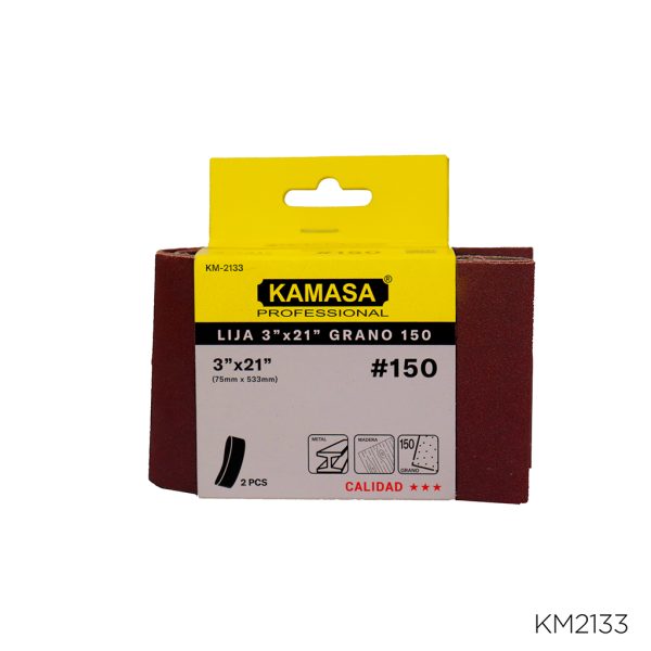 Lija de banda 3"x21" P150 /2PCS KAMASA***