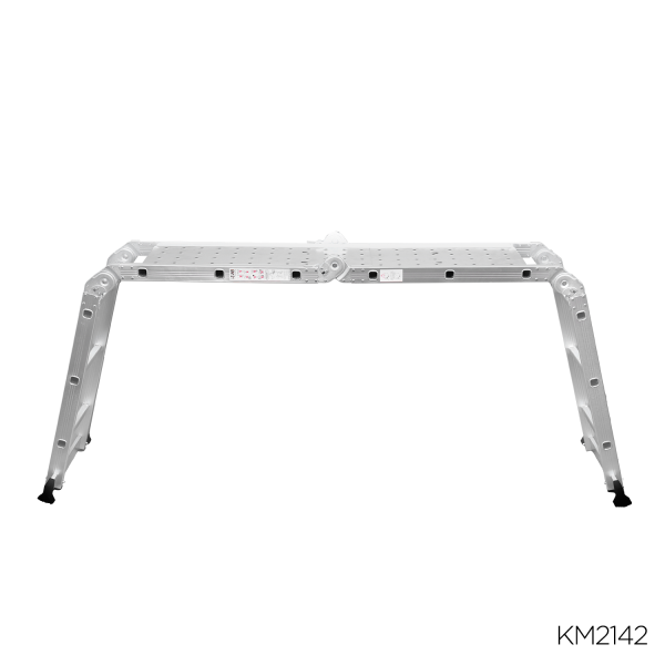 Escalera combinada de aluminio C/plataforma andamio