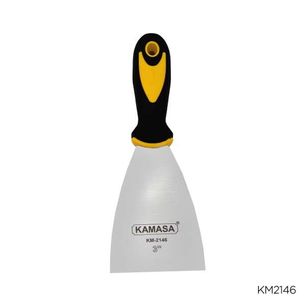 Espatula de acero inox 3" TPR ***** KAMASA