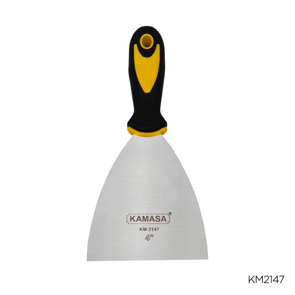 Espatula de acero inox 4" TPR ***** KAMASA