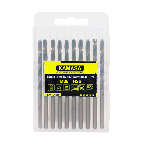 Broca de metal  5/32" HSS cobalto 5% - Imagen 2