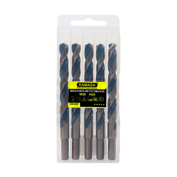 Broca de metal 7/16" HSS cobalto 5% - Imagen 2