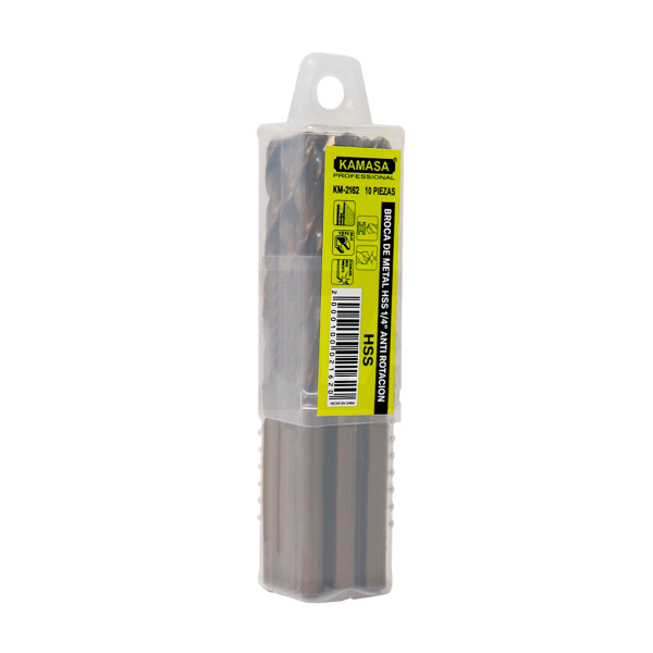 Broca de metal 1/4" HSS - Imagen 2