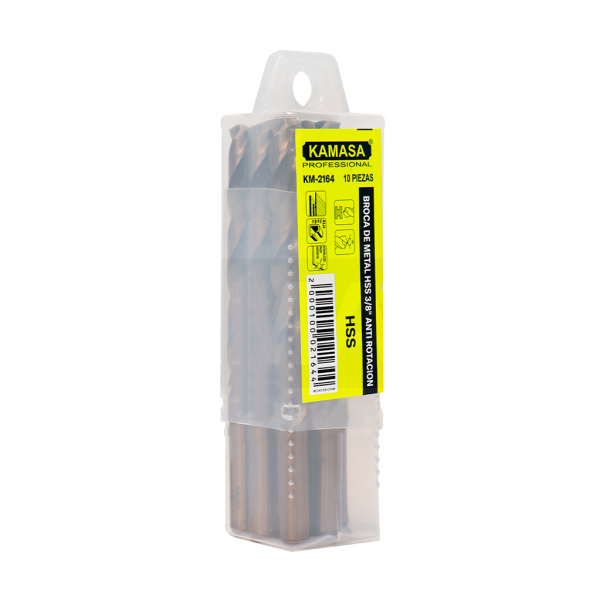 Broca de metal 3/8" HSS - Imagen 2