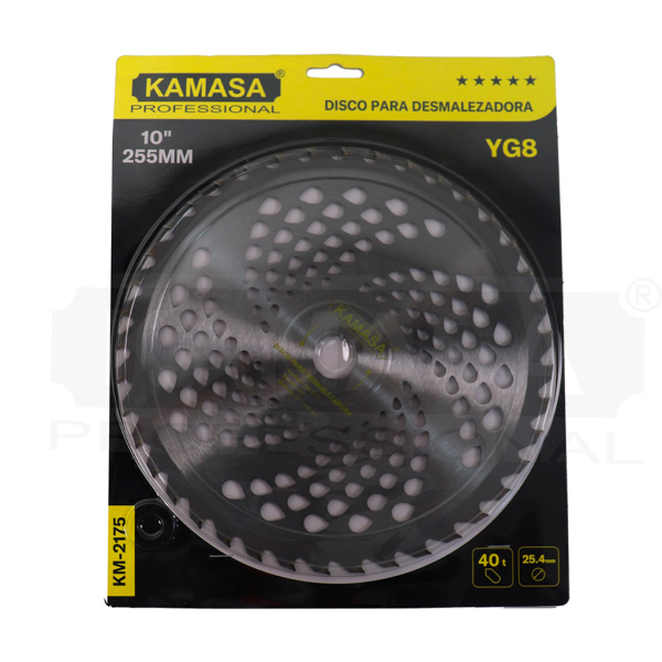 Disco para desmalezadora 10"X40TX1" KAMASA - Imagen 2