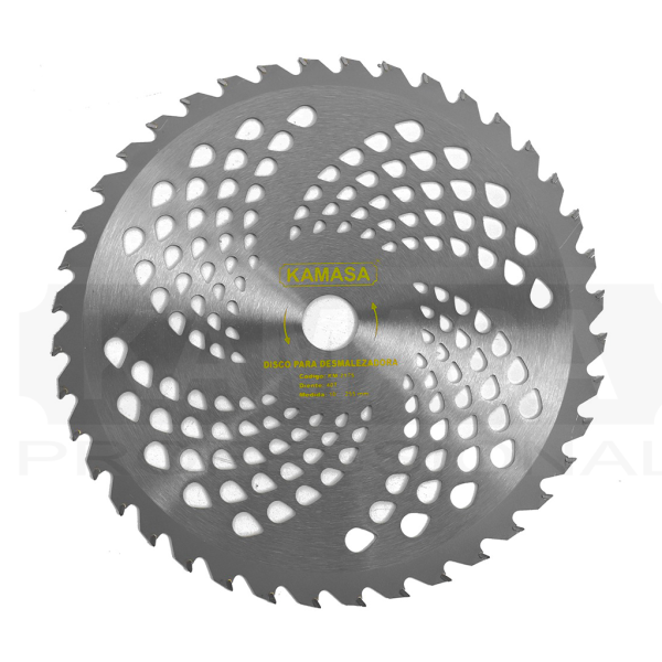 Disco para desmalezadora 10"X40TX1" KAMASA