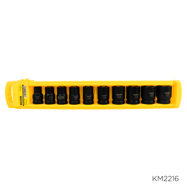 Juego de dados de impacto corto 1/2"Dr. 10PZS(10-24mm) CR-MO *****