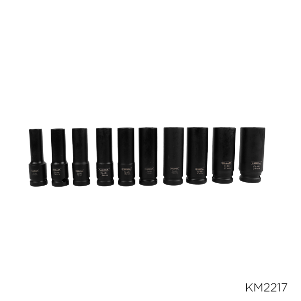 Juego de dados de impacto largo 1/2"Dr. 10PZS(10-24mm) CR-MO ***** - Imagen 2