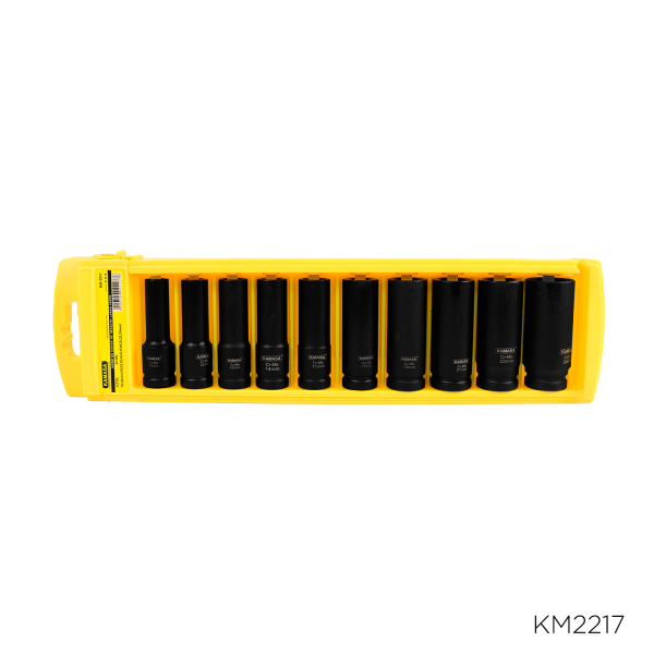 Juego de dados de impacto largo 1/2"Dr. 10PZS(10-24mm) CR-MO *****